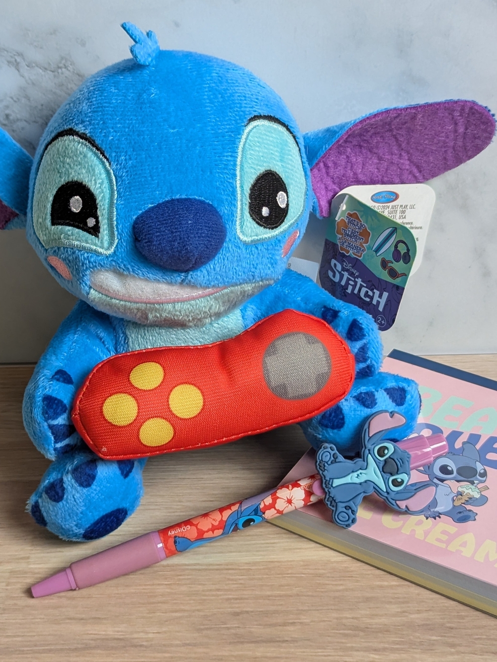 Disney Stitch Plush & Coordinating Notebook & Pen
